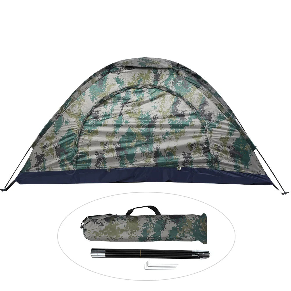 Single-Person Camping & Fishing Tent Windproof Canvas