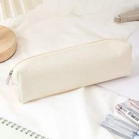 Simple Pencil Case School Supplies Pencil Cases Solid Color School Stationery Pencil Pouch Back To School