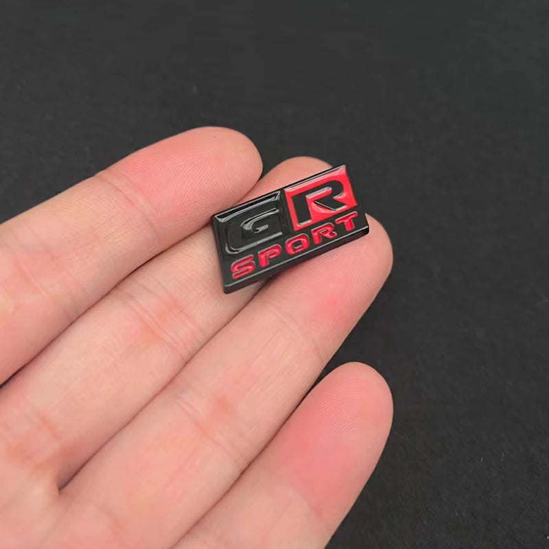 3D GR Sport Steering Wheel Metal Logo Badge Sticker