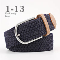 Unisex Colorful Canvas Belt – 107/120cm Casual Luxury Nylon Girdle for Men & Women