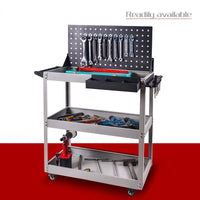 3-Layer Mobile Tool Cart with Wheels Heavy Duty