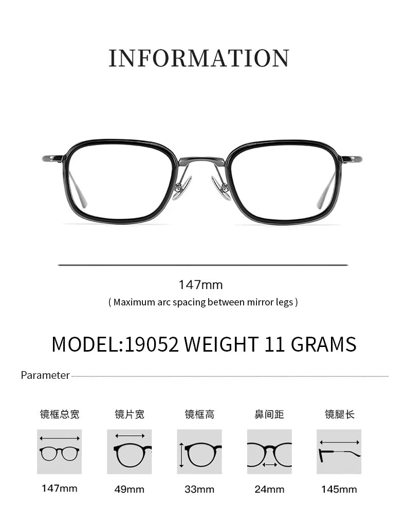 Titanium Eyeglass Frames – Ultra-Light Retro