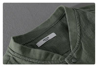 Men’s Cotton Linen Jacket – Casual Travel Stand Collar