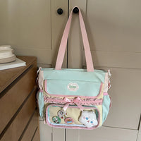 Large Capaci Children's School Bag Set for Girls Primary And Middle School Double oulder Bapa Sweet College Sle