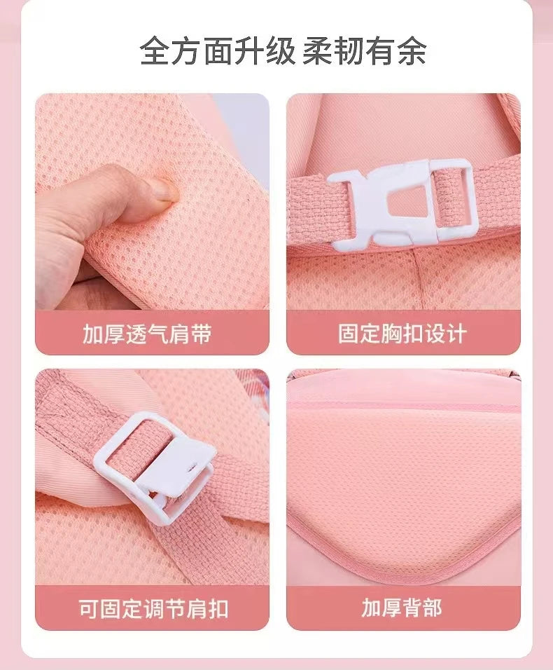 Sanrio Kuromi Schoolbag Girls' new 2024 high-volume spine-protecting light school backpack for grades 3-9