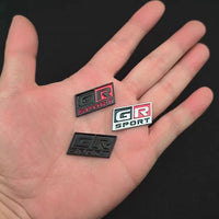 3D GR Sport Steering Wheel Metal Logo Badge Sticker
