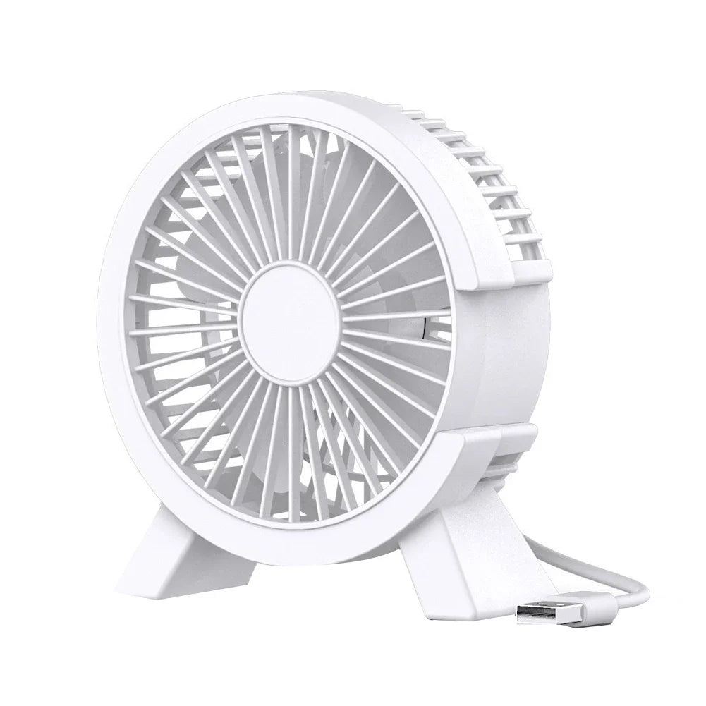 Portable USB Mini Fan – Silent Rechargeable Air Cooler