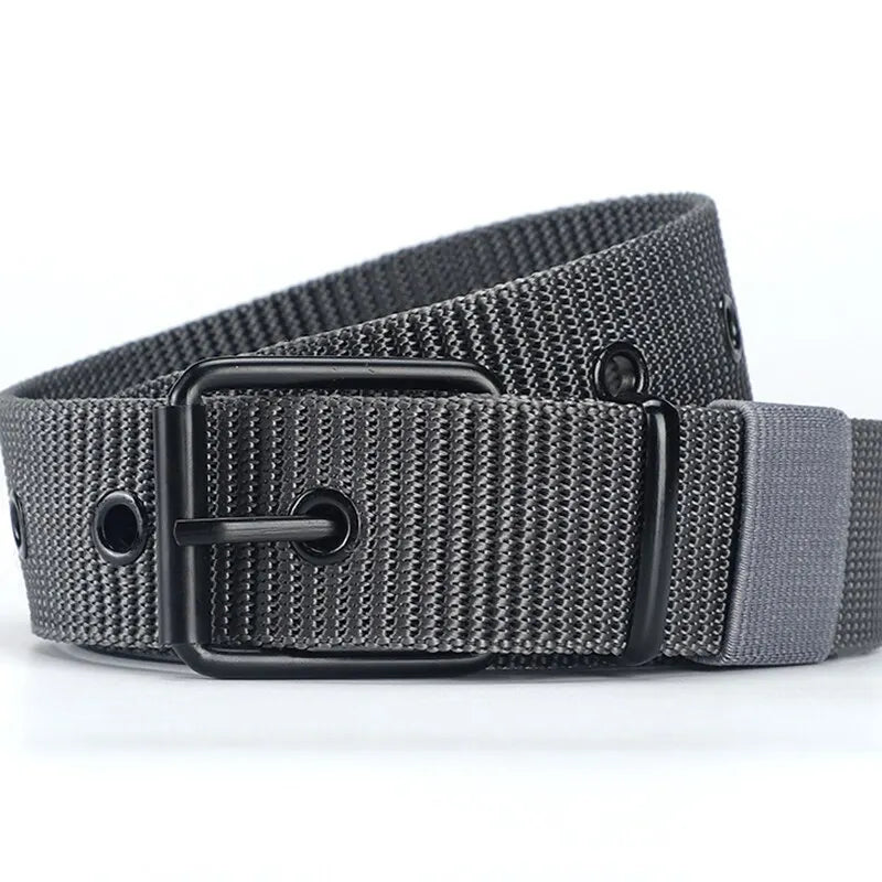 Canvas Pin Buckle Eyelet Belt Casual