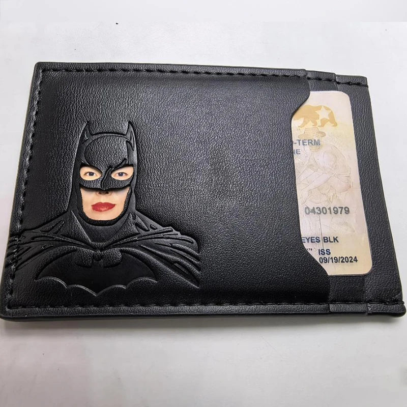Personalized Superhero Bat Wallet & Card Holder