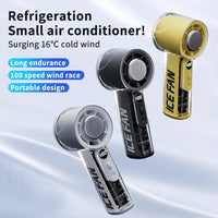 Turbos Chilled Ice Sensation Cold Fan 3000mAh Rechargeable Mini Turbos Fan 100 Speeds Outdoor Protable Handheld Air Cooling Fan