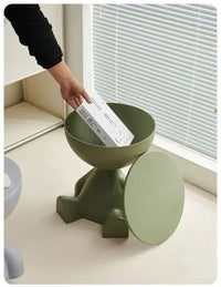 Modern Cartoon Edge Coffee Side Table with Storage