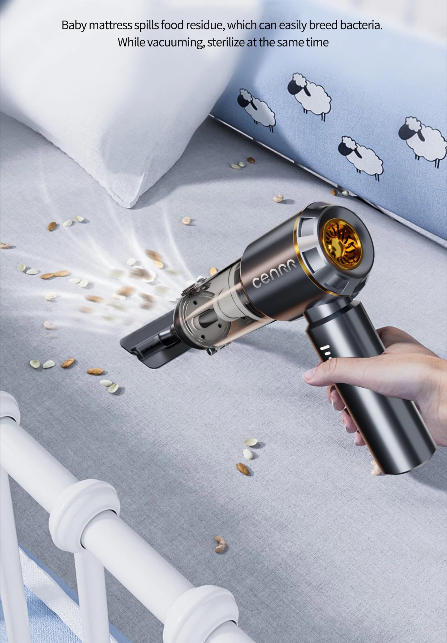 CENRR 998000PA Cordless Mini Car Vacuum Cleaner