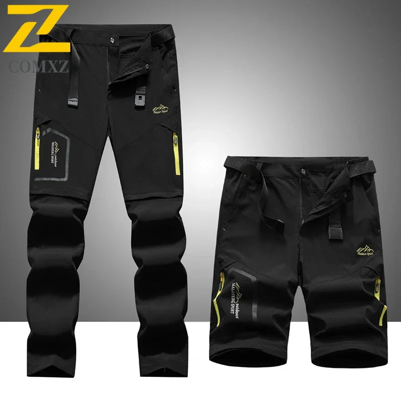 Men’s Outdoor Cargo Pants – Waterproof Detachable Hiking Wear