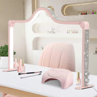 48W Half Moon LED Nail Lamp – Foldable Beauty Desk Light