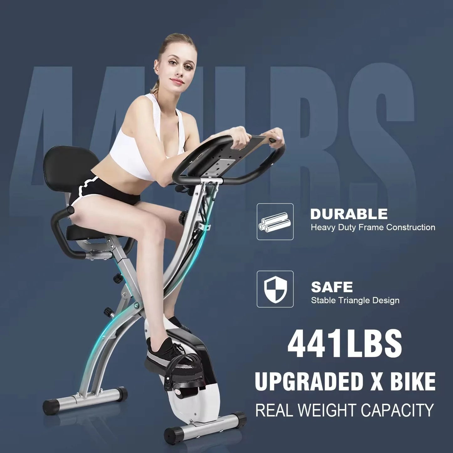 Folding Magnetic Exercise Bike – Upright & Recumbent