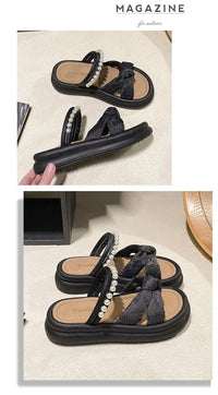 Women’s Designer Summer Slippers – Platform Slides