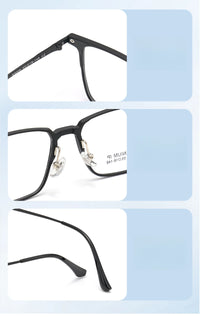 YIMARUILI Ultralight Polarized Magnetic Clip-On Glasses Men and Women TR90 Pure Titanium Optical Prescription Eyeglasses Frames