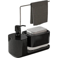 4-in-1 Kitchen Soap Dispenser with Sponge & Rag Rack