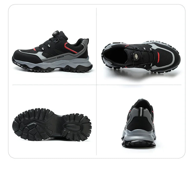 Men’s Steel Toe Safety Sneakers Anti-Smash Work Shoes