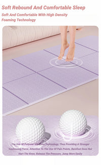 Eco-Friendly Foldable Yoga Mat for Travel & Fitness