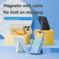 Wireless power bank, built-in cable holder, large capacity, super fast charging, power bank, magnetic, 30000mAh, new
