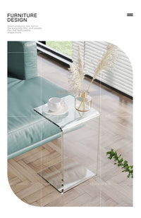 Acrylic Side Table – Modern Transparent Tea Table