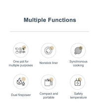 Rice cooker multi-function pot multi-function pot mini hot pot pot soup household appliances kitchen pot suitable for 1-3 people