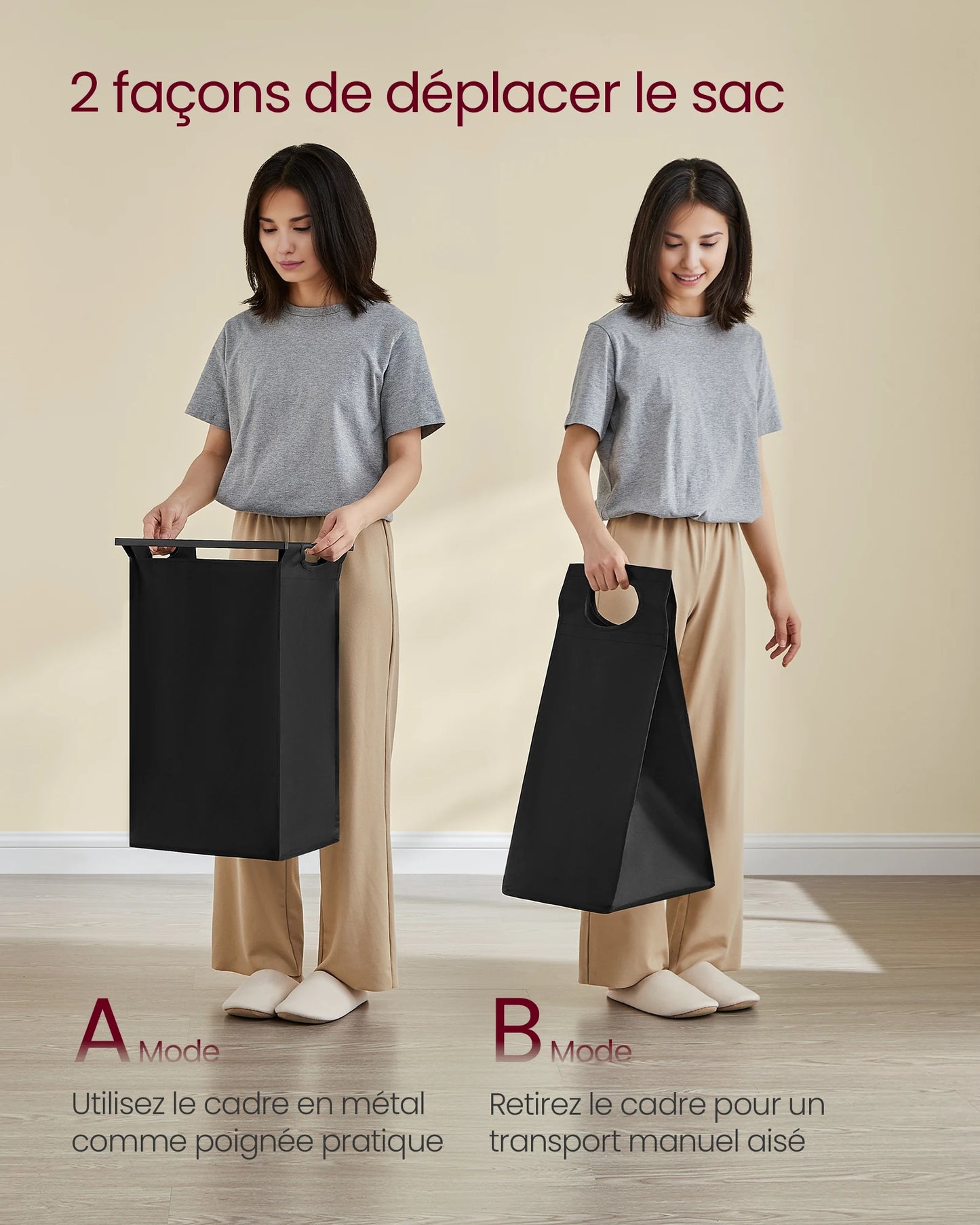 VASAGLE Laundry Basket, 4-Compartment Laundry Hamper, Pull-Out and Removable Laundry Bags, Laundry Sorter, Shelf, Metal Frame