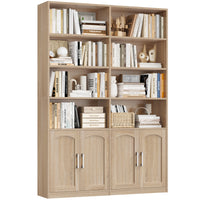 Getone Bookshelf Wardrobe with 12 Compartments & Doors