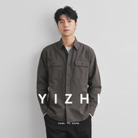 Men’s Cotton Work Shirt Jacket – Autumn Outdoor Safari Style