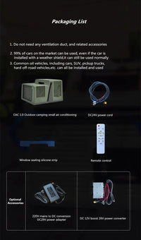 Outdoor Camping No Installation Mobile Air Conditioning Portable Parking Tent No Drainage Mini Refrigeration Air Conditioning