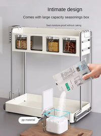 Multi-Functional Kitchen Seasoning & Storage Rack