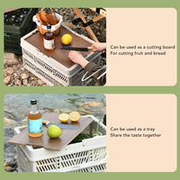 Foldable Camping Storage Basket Large Capacity