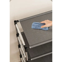 Metal Shoe Rack – Space Saving Black Shoe Storage Organizer