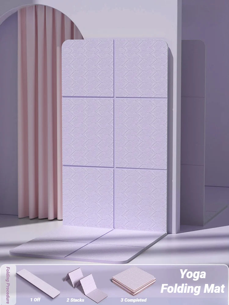 Eco-Friendly Foldable Yoga Mat for Travel & Fitness