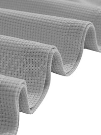 Spring and Autumn Men's Clothing  Waffle Fabric Men's Suit Fashion Casual Zipper and Lapel Long Sleeve POLO Shirt Trousers Suit