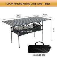 Portable Folding Camping Table for Outdoor BBQ & Picnic