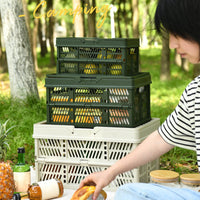 Foldable Camping Storage Basket Large Capacity