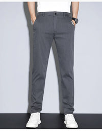 Men’s Cotton Stretch Business Pants – Slim Fit Trousers