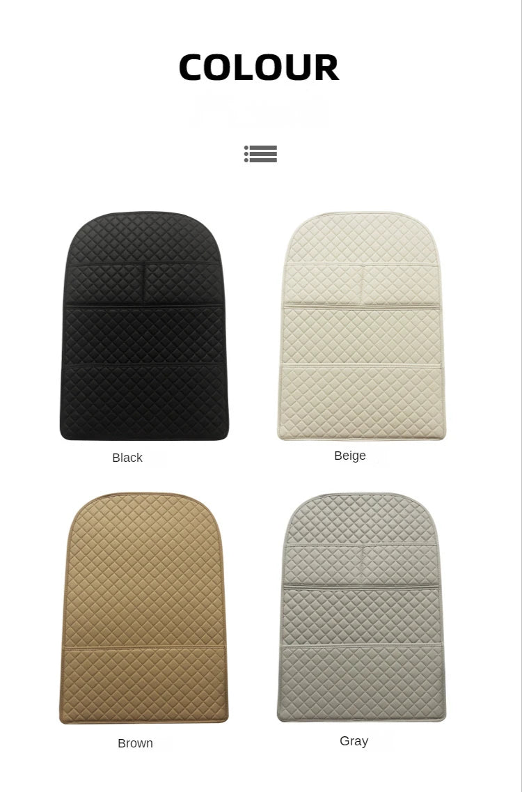 Car Anti-Kick Pad Universal Leather Seat Back Protector