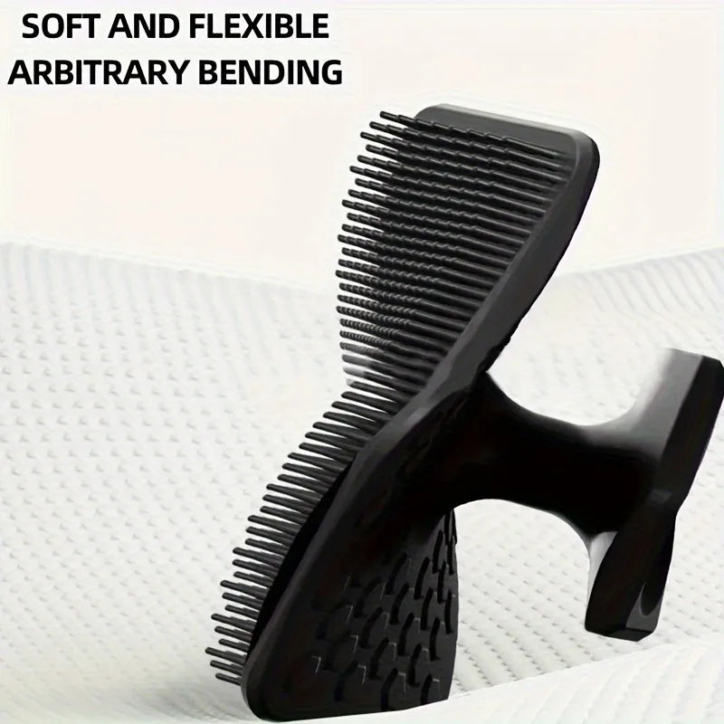 Silicone Facial Cleansing Tool - Gentle Exfoliation, Deep Cleansing, Removes Dead and Dry Skin, Trimming Beard Cleansing Brush