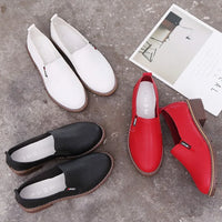 Summer Footwear for Woman Flat Solid Color Oxford Shoes