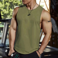 Men’s Summer Fitness Tank Top – Sleeveless Gym Vest