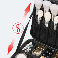 Diamond PU Makeup Case – Large Waterproof Travel Box