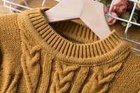 Girls Winter Knitted Christmas Long Sleeve Dress