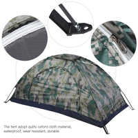 Single-Person Camping & Fishing Tent Windproof Canvas