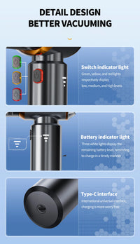 CENRR 998000PA Cordless Mini Car Vacuum Cleaner