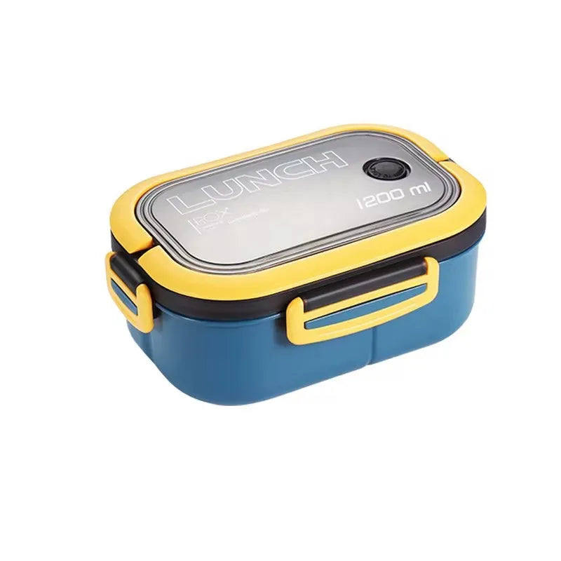 Portable Lunch Box with Spoon & Fork Food Storage