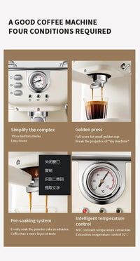 20 Bar Italian Espresso Coffee Machine – Semi-Automatic
