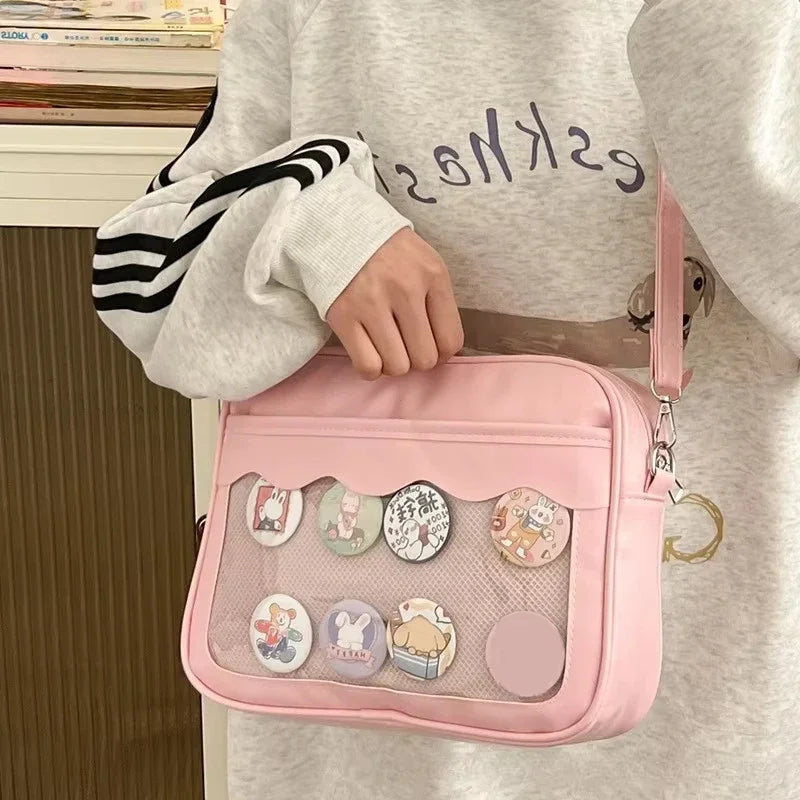 Japanese Harajuku Transparent Ita Bag for Girls
